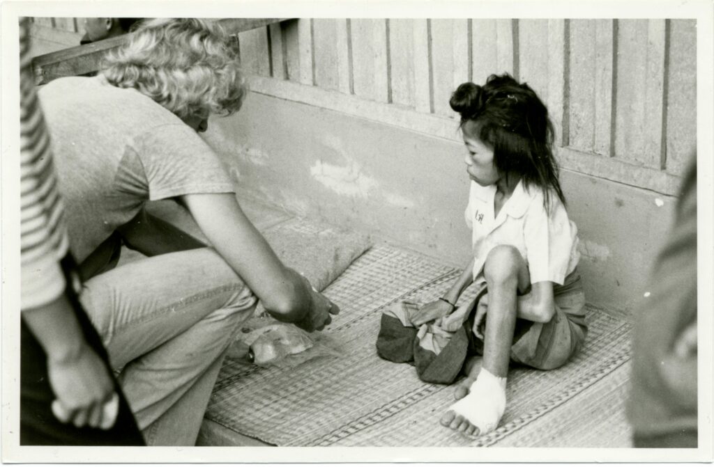 Hmong girl hurt foot