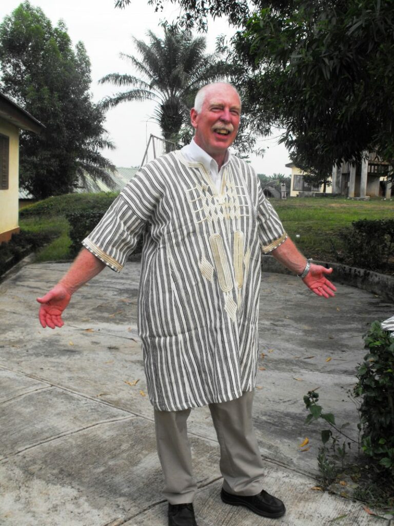 Phil in Guinean outfit Apr2013