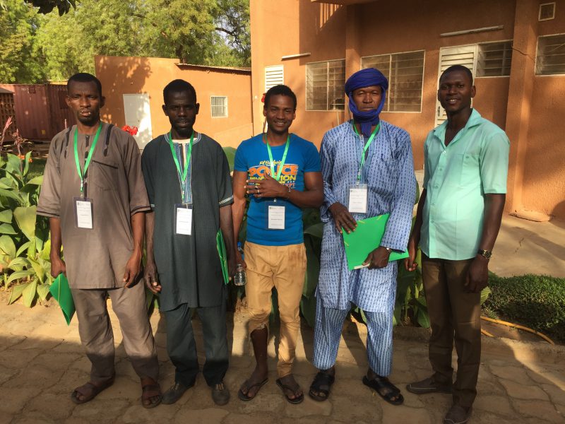 Four farmers in Niger attend a ECHO conference